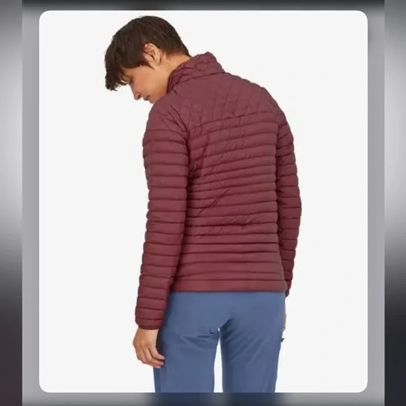 PATAGONIA Women's ALPLIGHT DOWN JACKET Dark Ruby Size LARGE - Picture 2 of 14